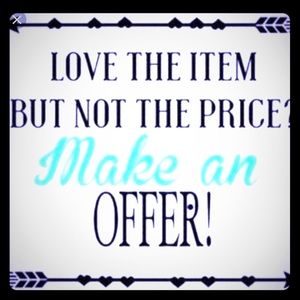 Love the item but not the price? Make me an offer!